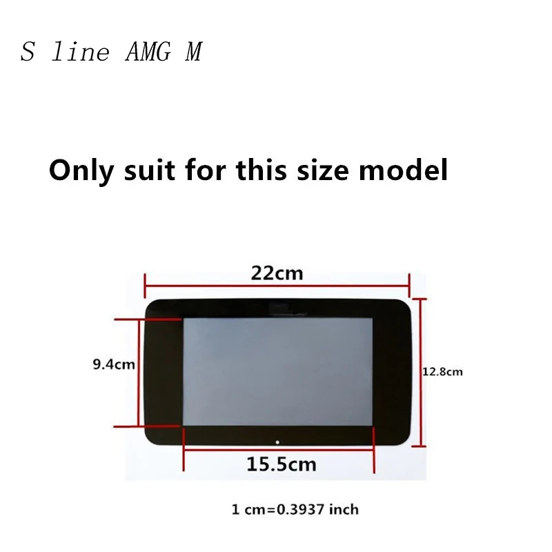Автомобильный Стайлинг центр управления навигационный Экран Защитная крышка наклейка Накладка для Mercedes Benz C class W205 GLC аксессуары - Название цвета: Black
