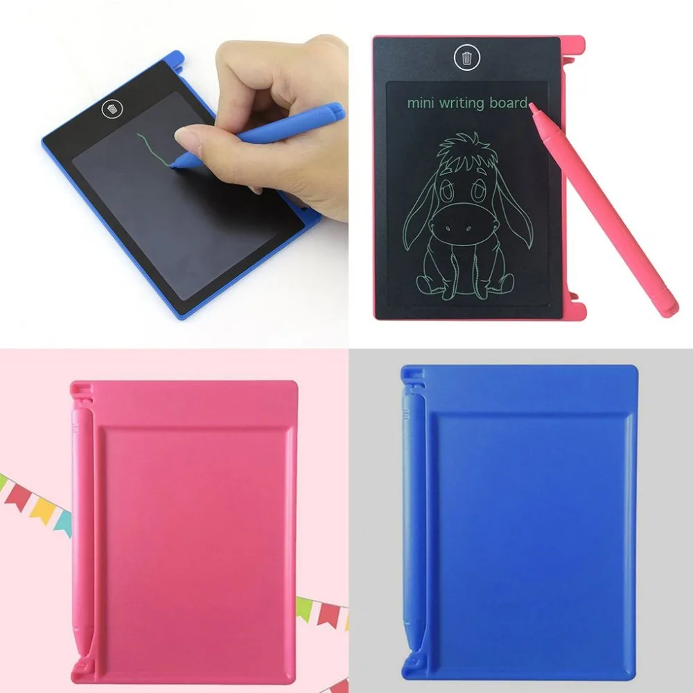 Доска 4,4 дюймов доска для рисования графический планшет ЖК ультра-тонкий розовый рисунок Детский письменный планшет ручка для рисования