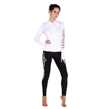 

SABOLAY Women Rashguard Long Sleeve Surf Diving Swimsuit cardigan Swimming Shirt Pants Rash Guard surfing snorkeling beach