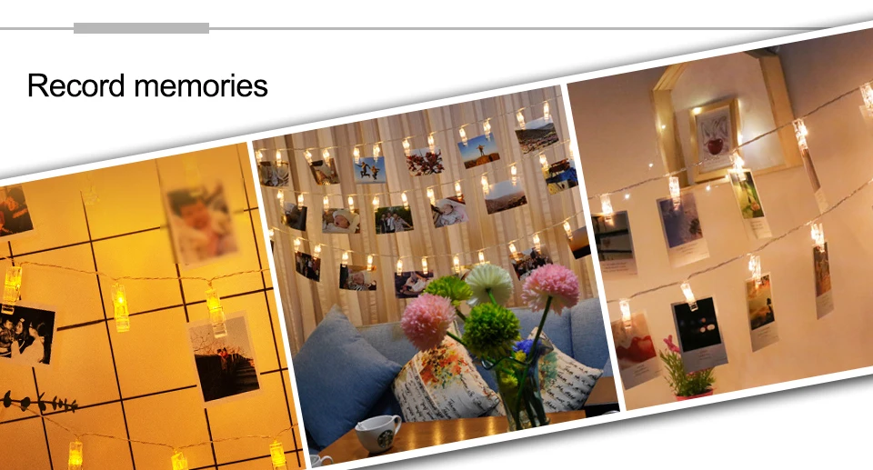 USB RGB LED Card Photo Clip String Light (2)
