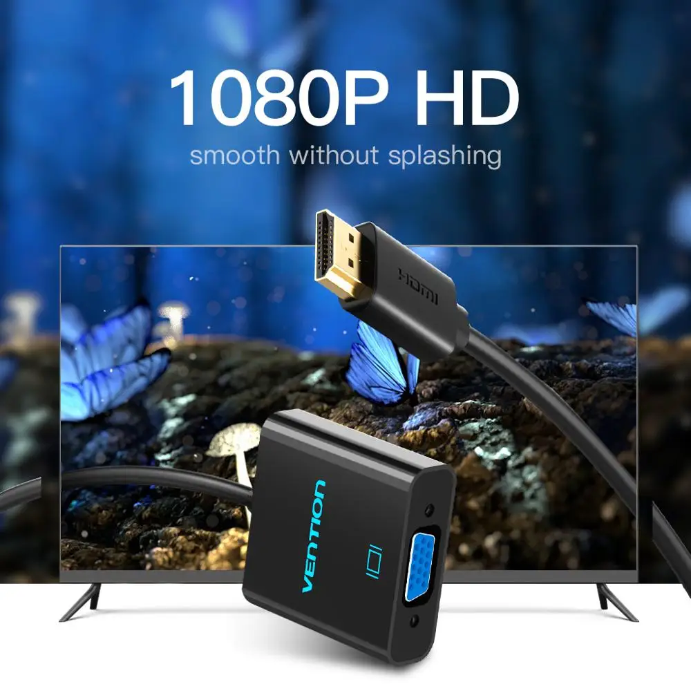 Vention HDMI لمحول VGA الرقمية إلى التناظرية الفيديو محول صوت كابل 1080 p ل Xbox 360 PS3 PS4 PC TV Box محمول العارض