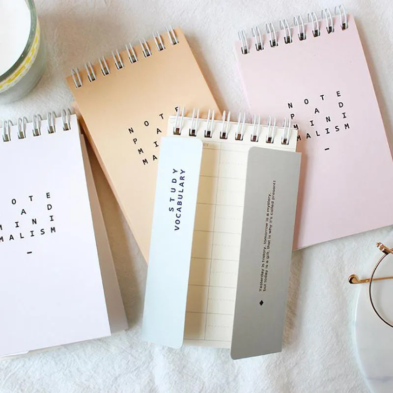 

1 Pcs Novelty Simple Basic Color Vocabulary Book /Memo Pad Coil Book Notebook Word Diary Notepad Stationery