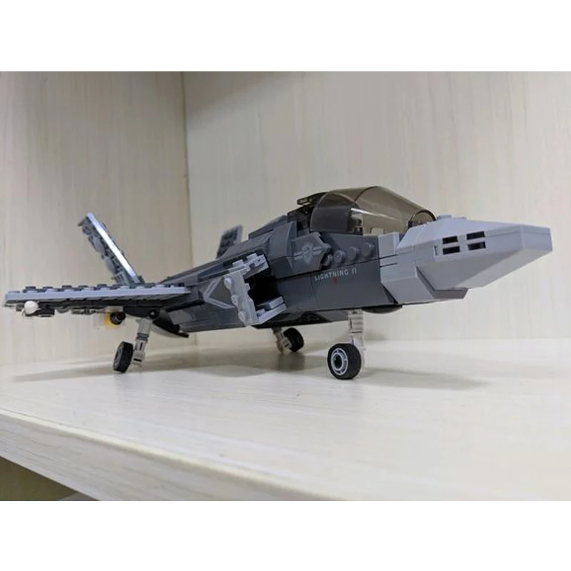 F35 боевик на поле битвы военные строительные блоки совместимые с 1ed армейским
