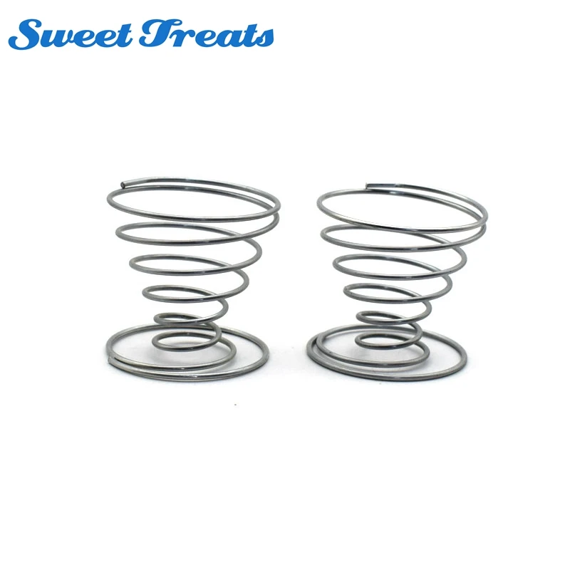 

Sweettreats Stainelss Steel Spring Wire Egg Tray Eggs Holder Stand Storage Set