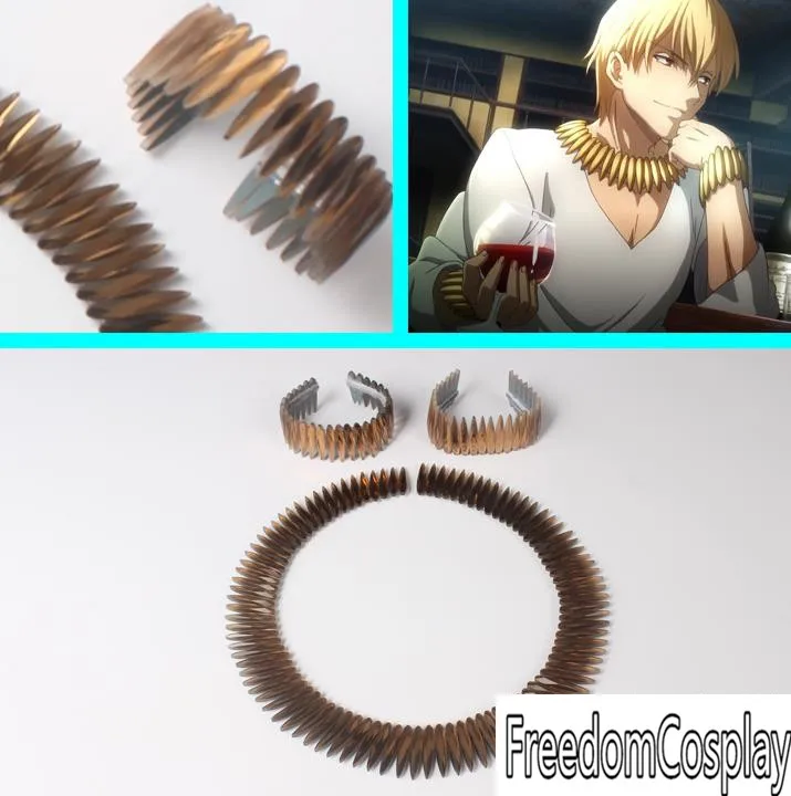 Fate/Zero Fate/EXTRA CCC Fate/оставаться ночью Fate/strange Faux Archer Gilgamesh браслет и ожерелье Косплей