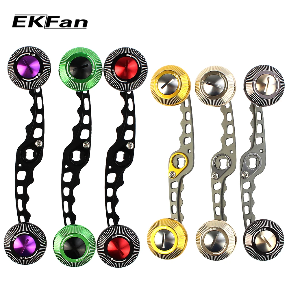 

2018 EKFan 8*5MM Hole Aluminum Alloy Knobs S-shaped Aluminum Alloy Fishing Handle For Bait Casting