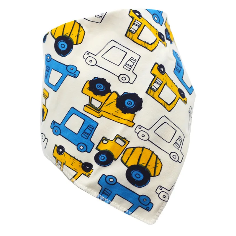 Cotton Bandana Bibs Baby Babador Feeding Smock Infant Burp Cloths Cartoon Saliva Towel Baby Eating Accessory Soft Baby Stuff