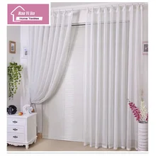 Высококачественное серебристо-белое Марлевое окно для гостиной в спальне окно для показа на заказ Цветной пеньковый марлевый оттенок