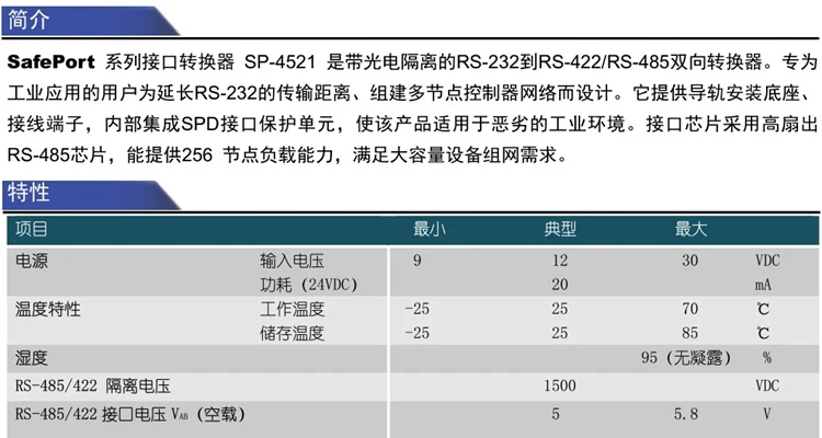 Активный изолированный RS232 к RS485RS422 конвертер Lightning Защита промышленный RS232 модуль преобразователя серийного порта