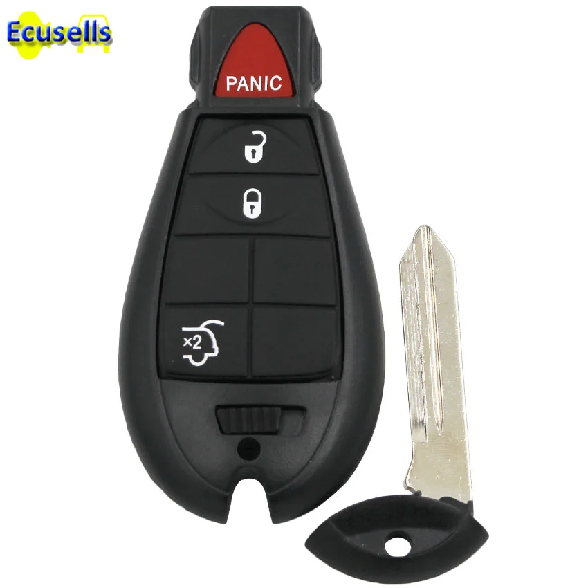 key remote chrysler dodge button uncut replace shell blade case jeep