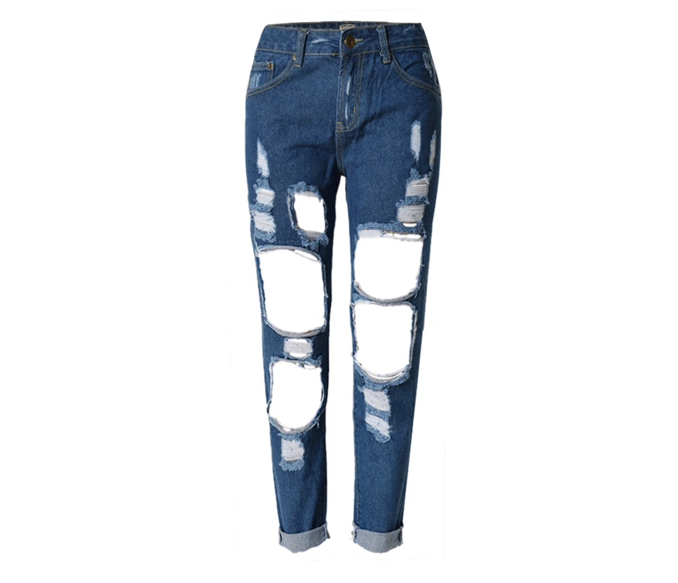 2017, quick sell through, ebay, hot, burst, Russian women, holes, cowboy, loose, straight nine pants, selling, supply (22)