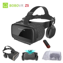 Bobovr Z5 3D VR Очки виртуальной реальности очки погружения Android 120 FOV Google Cardboard шлем для 4-6,2 'смартфон