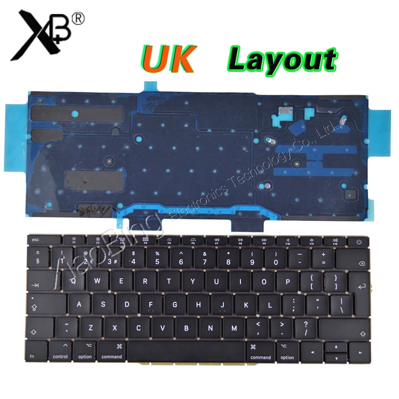 Новая клавиатура A1708 UK для Macbook Pro 13 3 &quotRetina подсветка с подсветкой поздняя 2016