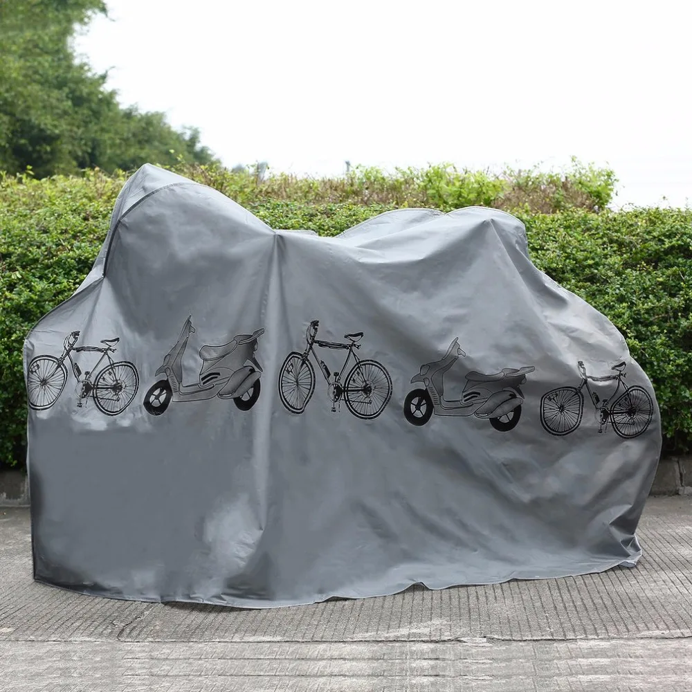 УФ защитная крышка, пылезащитная крышка от дождя и пыли для велосипеда, водонепроницаемая, уличная, серая, для велосипеда, велоспорта