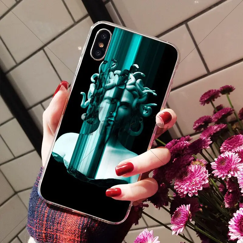 Medusa Vaporwave Glitch Art