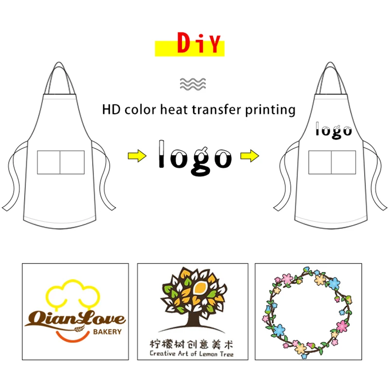 Canvas Bibs Aprons for Women Men Leather BBQ Chef Home Kitchen Dress Barber Hairdres Cafe Cook Waiter Custom logo Pinafore Gift