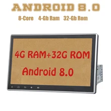 PX5 Android 8.0 da 10.2 pollici 1din universal car radio gps Octa core 4G di RAM 32G ROM wifi 4g usb Auto Stereo Multimed