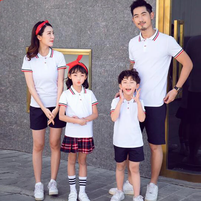 

Summer Family Matching Outfits Mother Daughter Dress Family Look 2019 Family Clothing Mom Daughter Father Son T-Shirt +shorts