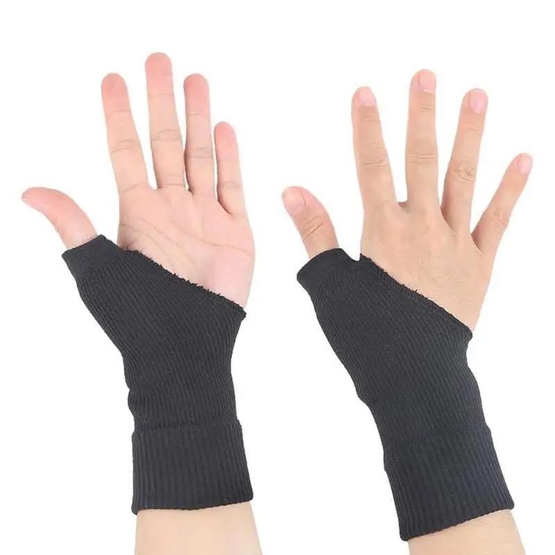 2Pcs Sports Fitness Training Wristband Breathable Elastic Palm Wrist