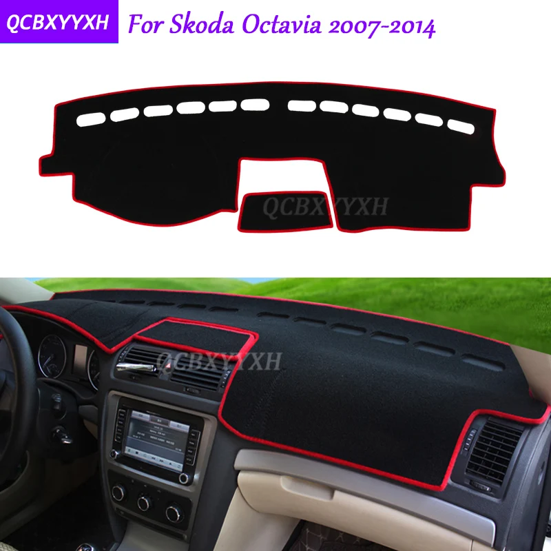 

For Skoda Octavia 2007-2014 Dashboard Mat Protective Interior Photophobism Pad Shade Cushion Car Styling Auto Accessories