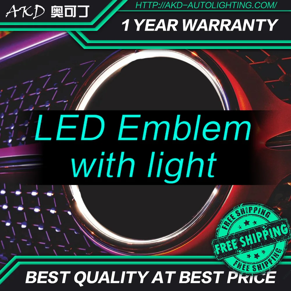 AKD Car LED Emblem for Mercedes Benz W218 Star Light DRL FRONT GRILLE LOGO Decorative lights Grid surface Mirrored | Автомобили и