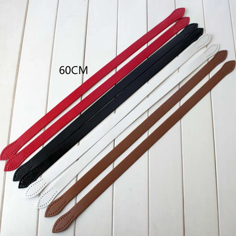 2pcs/lot 60cm long Imitation Leather Bag Handle Shoulder Bag Belt Handle Replacement  Handbag Strap Hand Sewing Leaves KZ0006