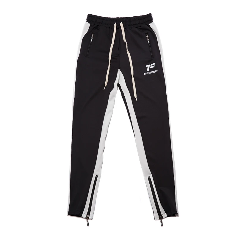 

2019 new striped stitching pants men's hip hop casual jogging sports pants trousers men's street fashion men's trousers