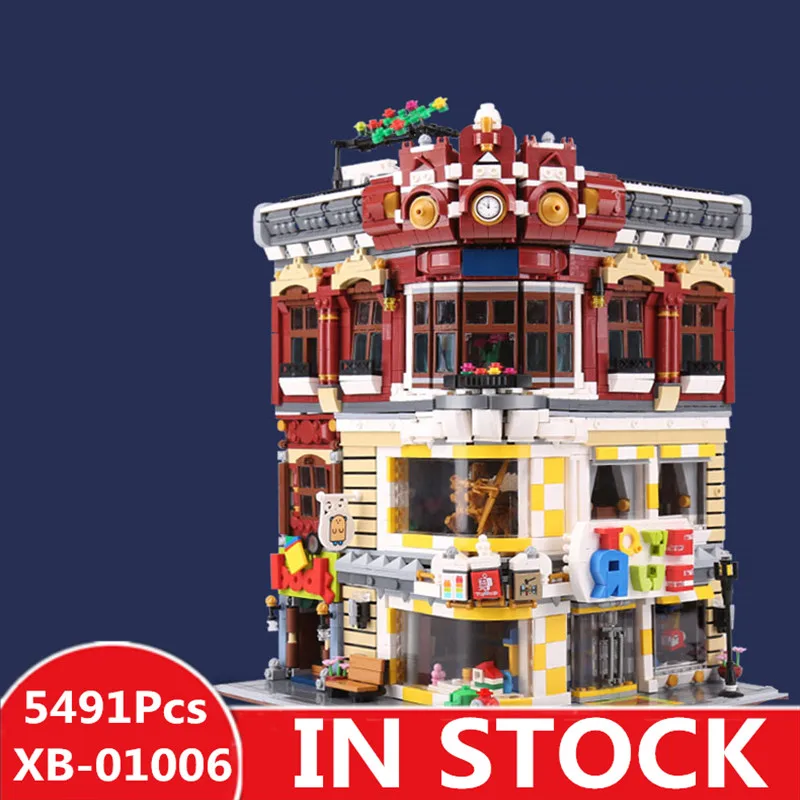 

XINGBAO 01006 5491Pcs Genuine Creative MOC City Series The Toys and Bookstore Set Children Building Blocks Bricks Toy Model Gif