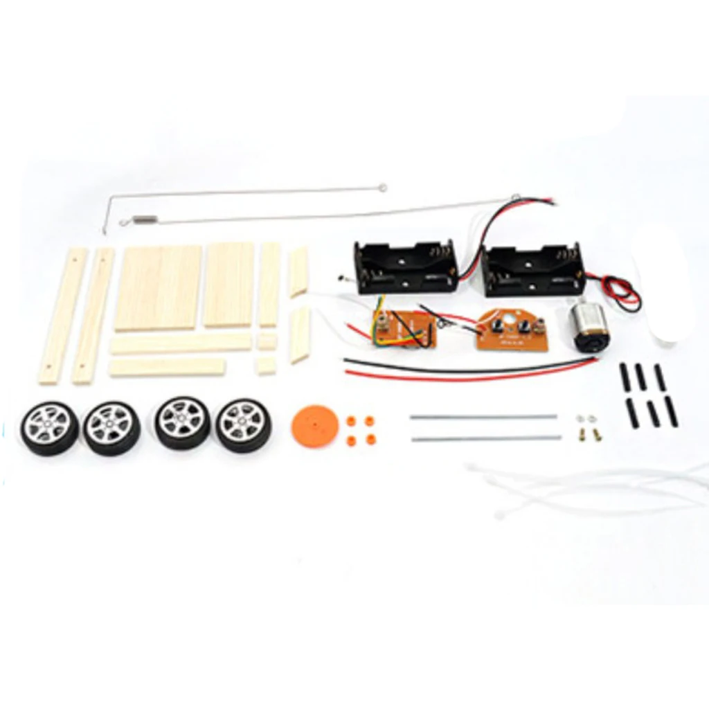   Interests Raising Physics Teaching Tool Remote Control Motor Car Model - Hands On Working Kit Smart Toy of IQ Training