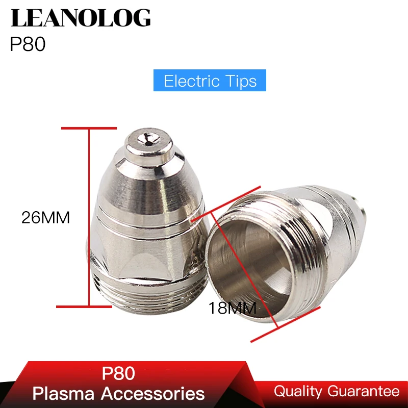 20pcs P80 Consumables Tips and Electrodefor 80A 100A Air Plasma Cutter CUT80 CUT100 and WSM Welding Machine 20pcs P80 Consumables Tips and Electrodefor 80A 100A Air Plasma Cutter CUT80 CUT100 and WSM Welding Machine