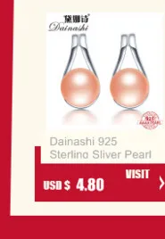 Dainashi new arrival 925 silver freshwater natural real pearls ear rings fine jewelry for women gifts