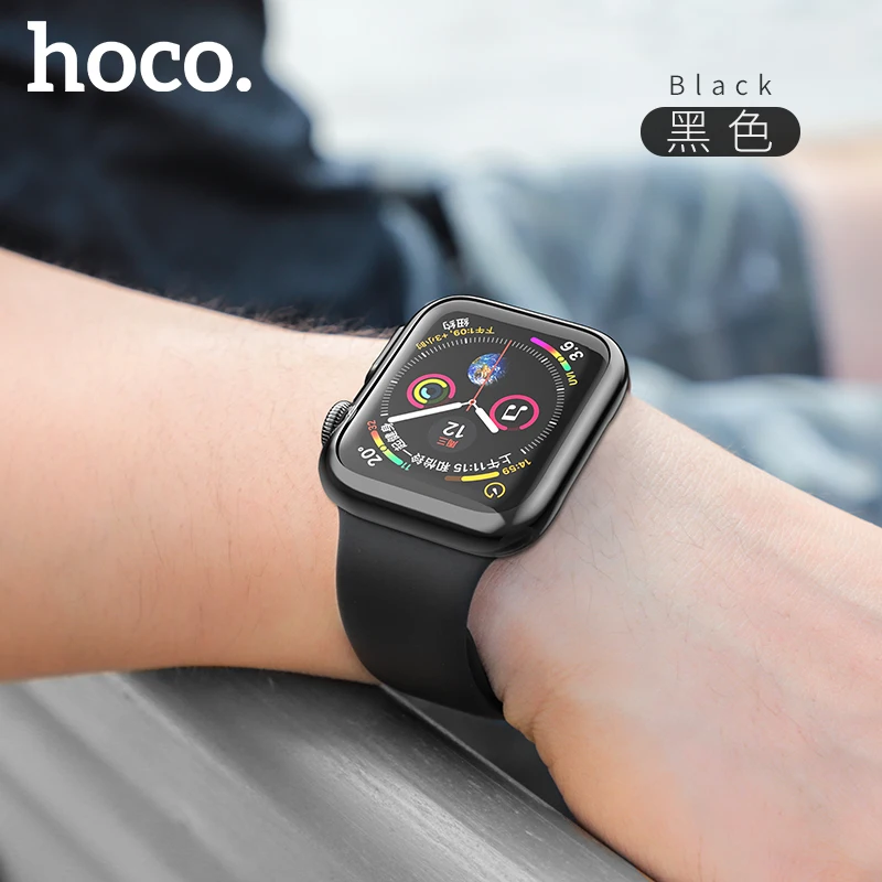 HOCO силиконовый защитный чехол для Apple Watch 4/5 чехол 44 мм 40 мм iWatch серия 4 серия 5 чехол ТПУ резиновый мягкий защитный чехол