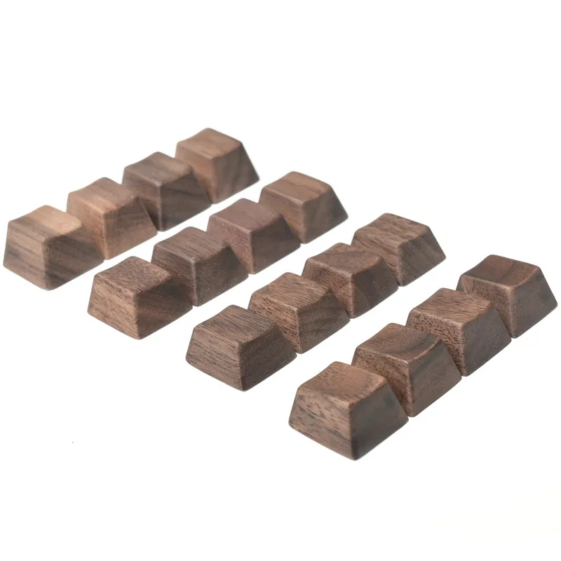 

Walunt wood keycap OEM profile R4 R3 R2 R1 6.25U WASD Arrow keys for mx mechanical keyboard