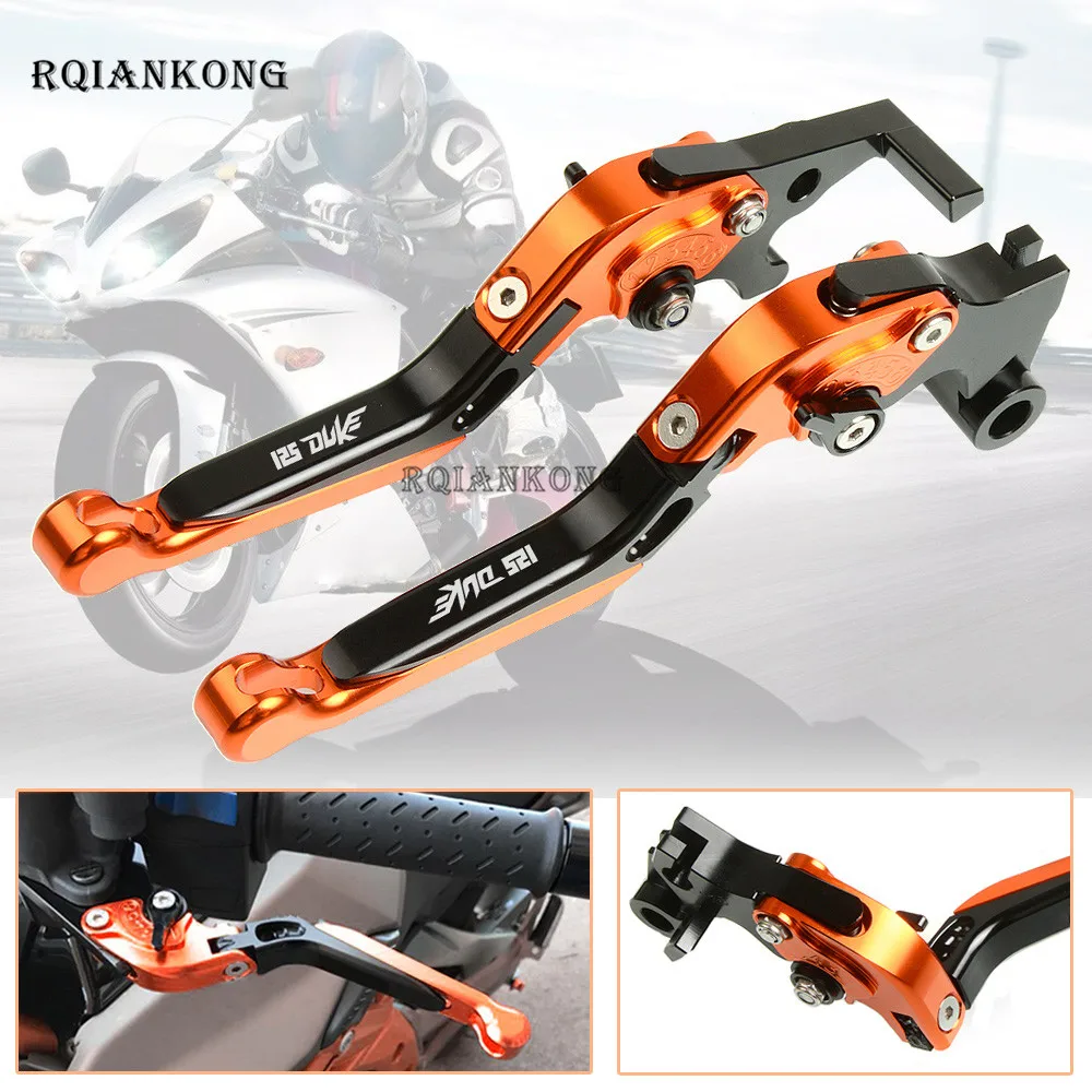 

CNC Motorcycle Brake Clutch Levers For KTM 125Duke RC125 2011-2017 125 Duke RC 125 Folding Extendable Adjustable Accessories