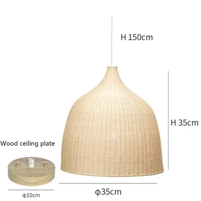 Modern Pendant Lights Bamboo Reading Deco Study Pendant Light Cafe Lighting Dining Living Room Bedroom Hanging Light Fixtures - Цвет корпуса: B