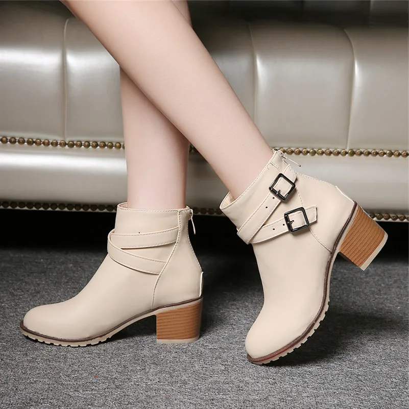 Autumn and winter women shoes vintage Europe star fashion women high ...