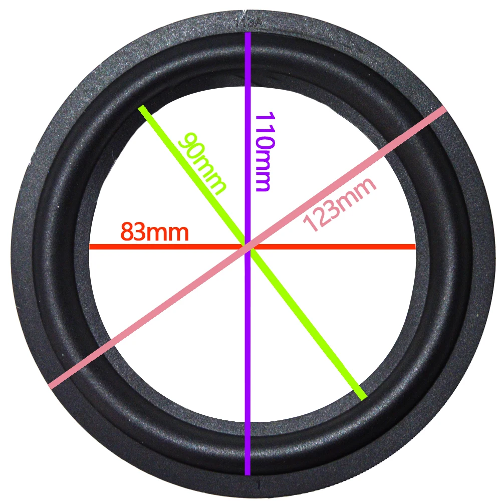 High Quality 2Pcs 5 inch 5'' 113A Woofer / Bass Speaker Repair Rubber