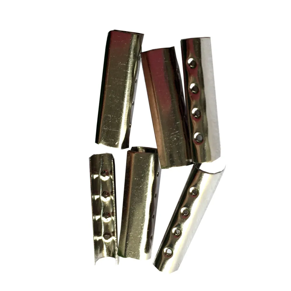 Flat Openning Metal Aglets DIY Shoelaces Repair Replacement  Shoe Lace Tips Head 12 PCS Set