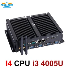 Fanless Mini PC i3 5005U/i3 4010U/i3 4005U Industrial Computer 24 Hours Working 6 COM 2 HDMI Dual Display 300M Wifi 4K HD HTPC