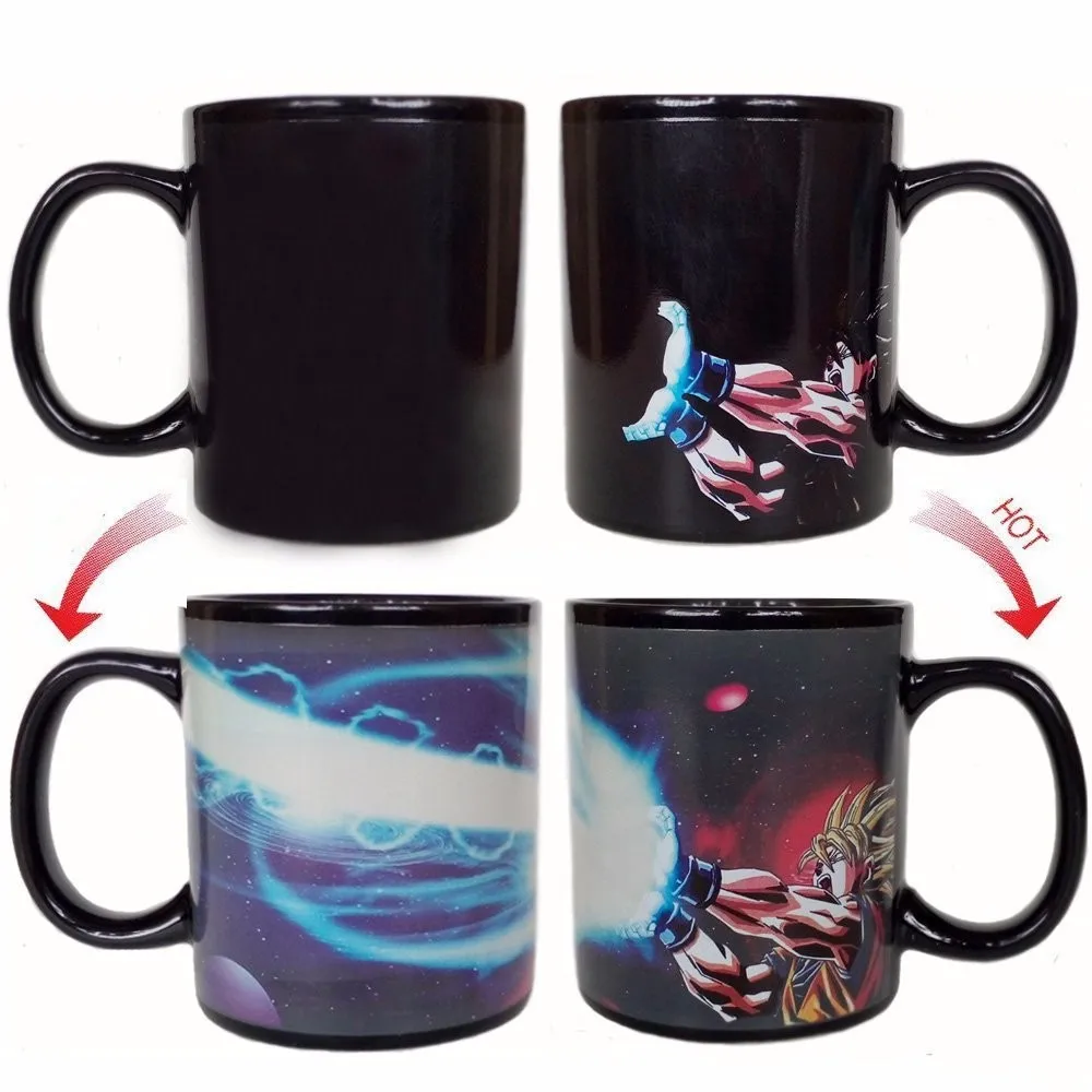 Amehameha Goku Mug Dragon Ball Z Mug Color Changing Magic Mug Heat sensitive Reactive Ceramic Cup