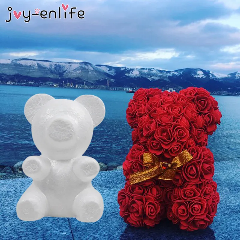 

Valentines Day Gift Polystyrene Styrofoam Foam Ball Bear White Craft For DIY Party Decoration Wedding & Engagement New Year Gift