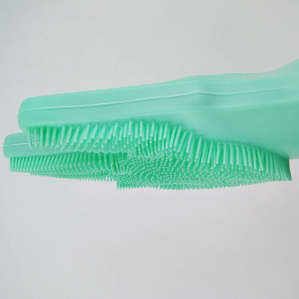 Food Grade Magic Gloves Dishwashing Gloves With BrushScrubber Waterproof Long Rubber Gloves Kitchen For CleaningWashing Dishes 10