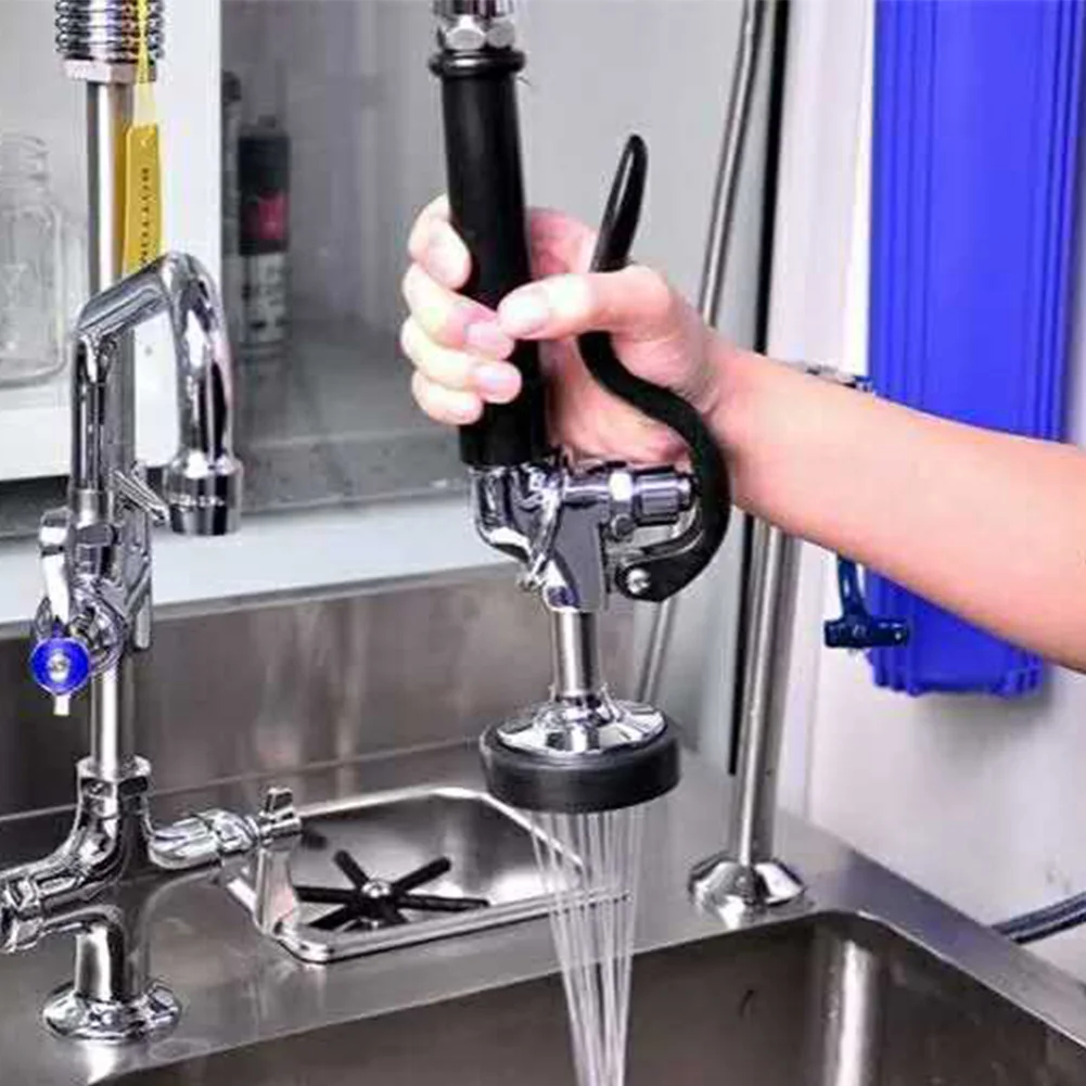 

Practical With Hose Faucet Tap Spray Set Commercial Home Kitchen Stainless Steel Durable Water Saving Restaurant Pre Rinse