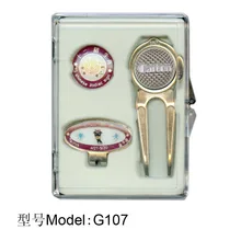 Гольф Магнитный маркер мяча шляпа клип Инструмент для углубления подарочный набор для гольфа