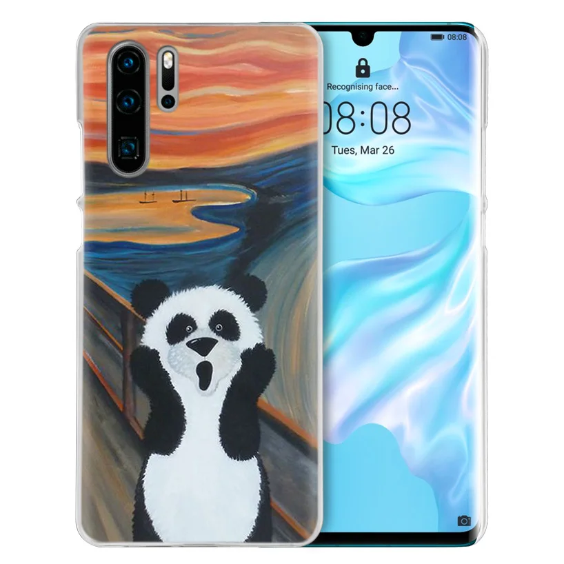 Супер милая панда чехол для huawei P20 P30 P Smart Nova 4 3i P10 P9 P8 mate 10 20 lite Pro Mini Жесткий PC Capa чехол для телефона