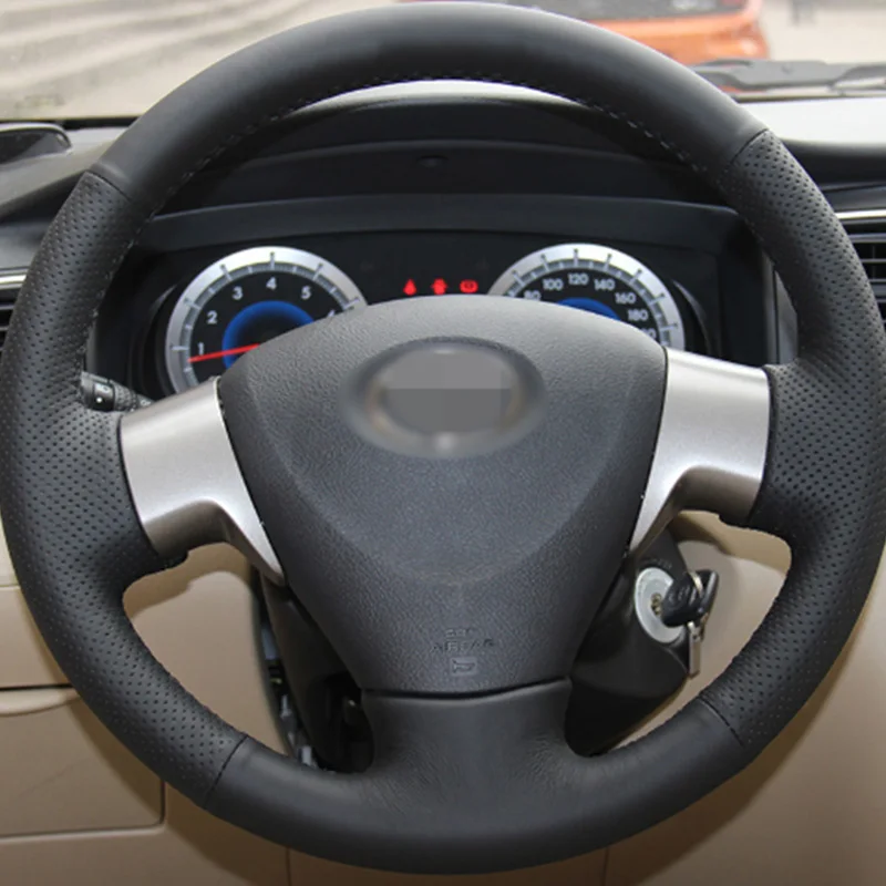 Чехол из натуральной кожи на руль для Toyota Corolla 2011 Rav4 2012 автомобильный Стайлинг