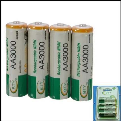 8x AA 3000 1,2 V Quanlity аккумуляторная батарея AA 3000mAh BTY Ni-MH 1,2 V аккумуляторная батарея 2A Baterias Bateria Batterie 3000