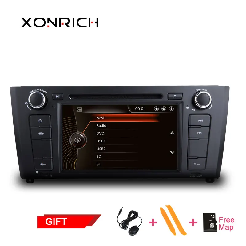 

1 din AutoRadio Car DVD Player Headunit GPS Navigation For BMW 1 Series E81 E82 E87 E88 116i 118i Stereo auto multimedia Player