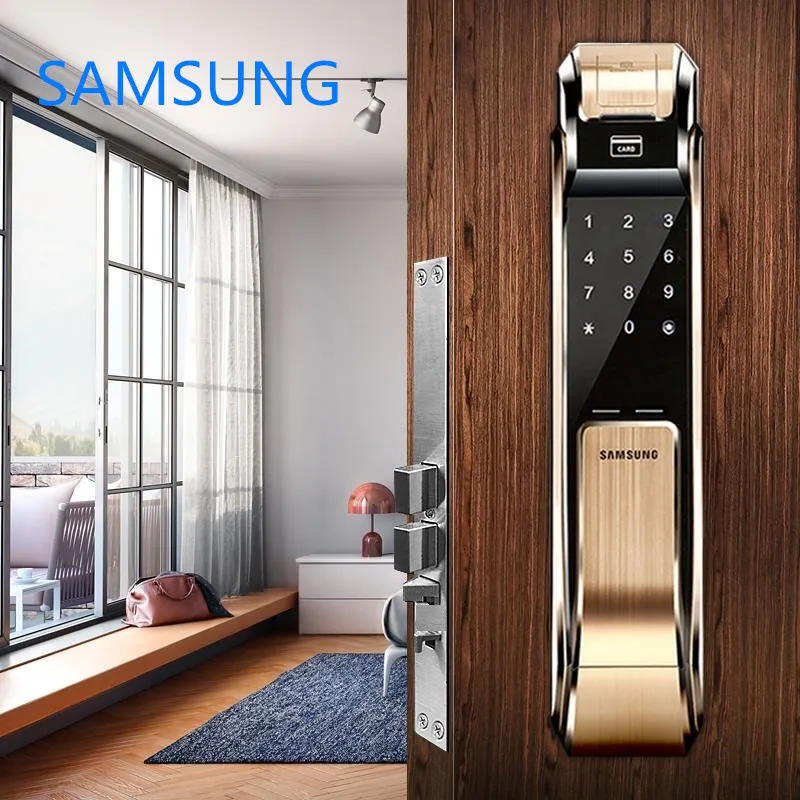Цифровые дверные замки SAMSUNG со сканером отпечатков пальцев замок для двери без