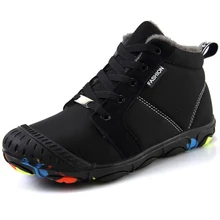 Зимние теплые Нескользящие износостойкие детские кроссовки для мальчиков, прогулочная обувь, резиновая уличная детская зимняя обувь для девочек